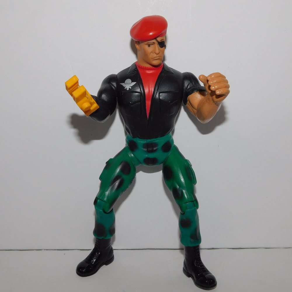 Vintage 1985 GRIPPER 6.5" Action Figure Rambo Force of Freedom Red Beret Coleco